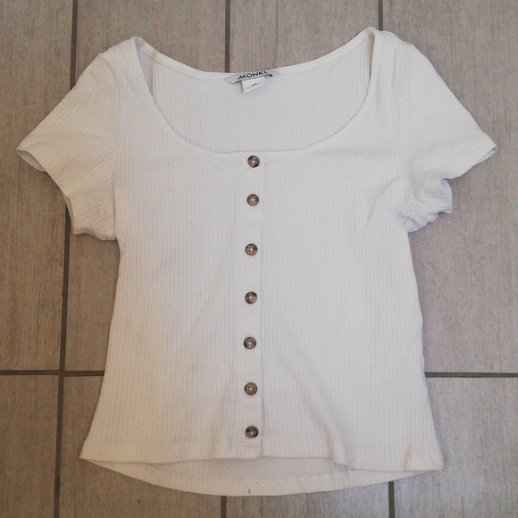 White Monki crop top - Picture 2 of 4